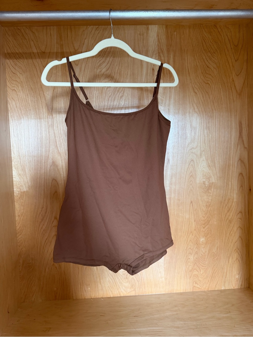Free People Women’s Brown Spaghetti Strap Tank Top Romper